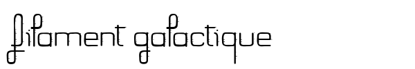 Filament Galactique font preview